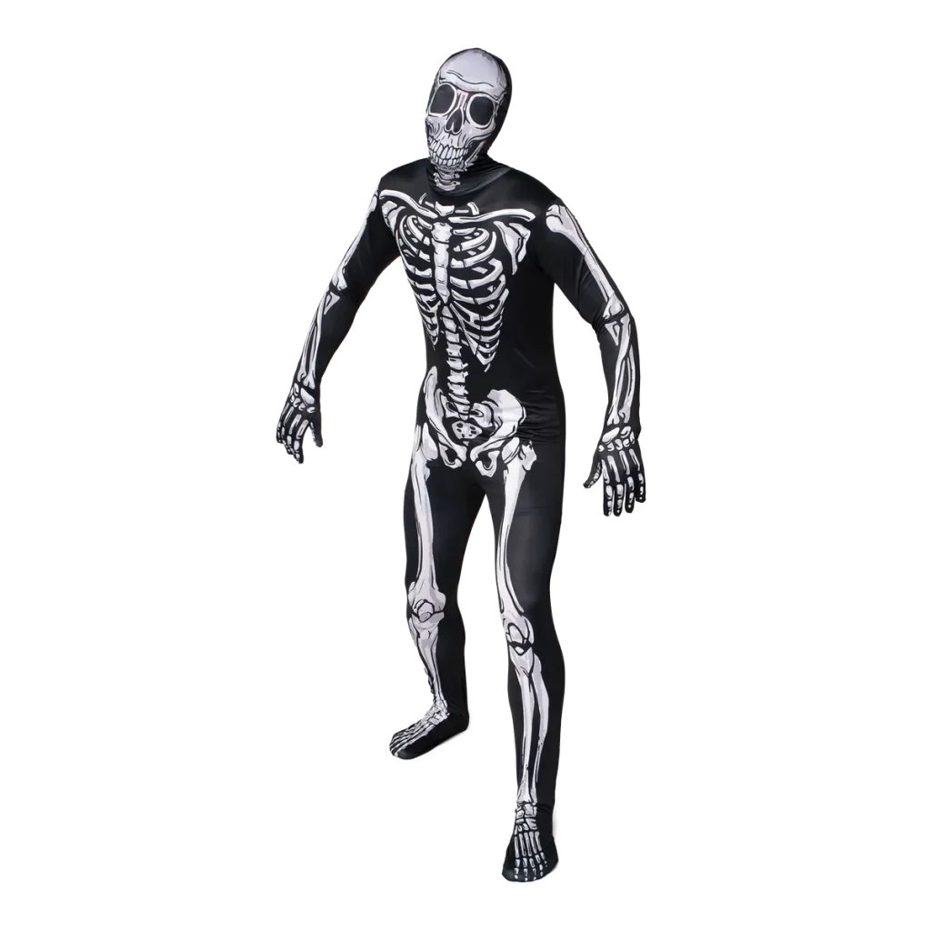 Men realistic skeleton jumpsuit