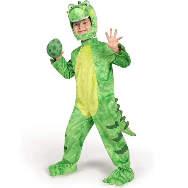 ealistic Light Green T-Rex Costume, Dinosaur Costume with Toy Egg