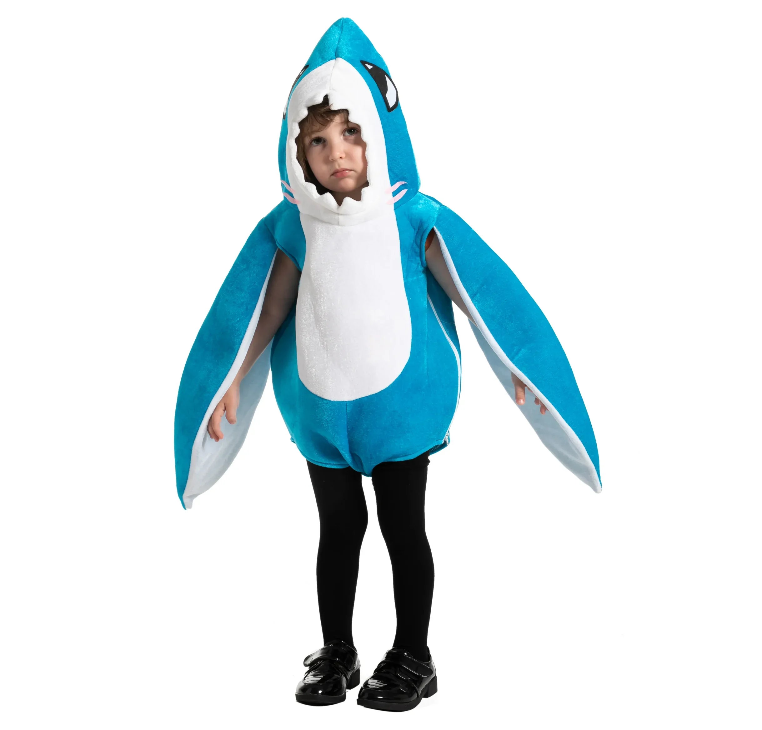 Blue shark baby costume