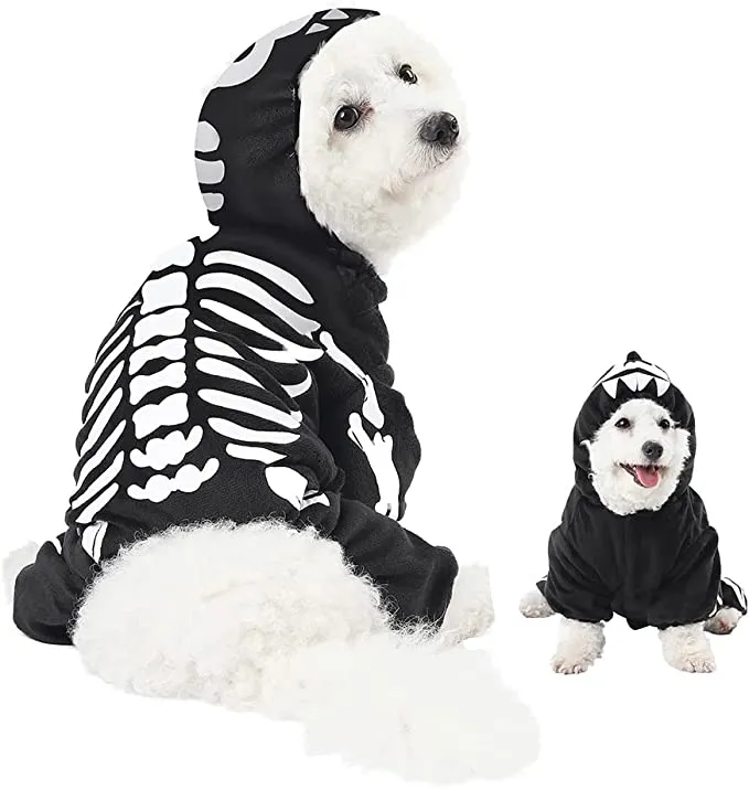 Skeleton pajamas for dog