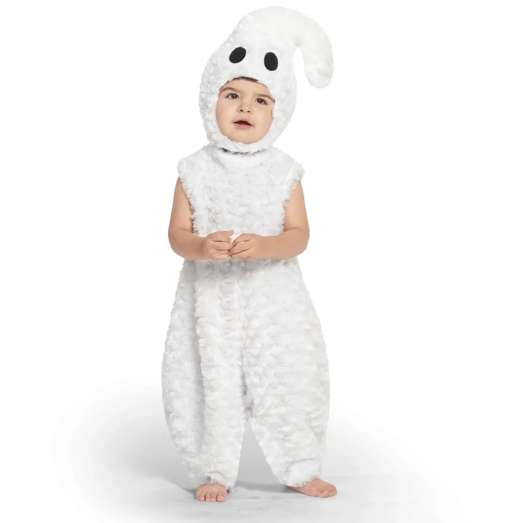 White Belly Toddler Ghost Costume