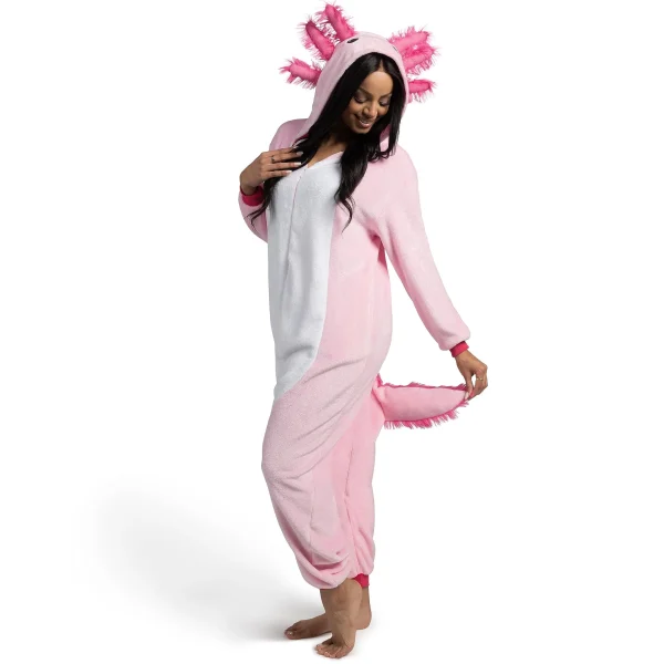 Unisex Adult Axolotl Pajama Plush Costume