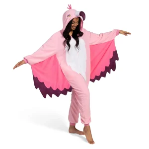 Unisex Adult Flamingo Pajama Plush Costume