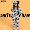 Unisex Kids Dalmatian Jumpsuit Halloween Pajamas