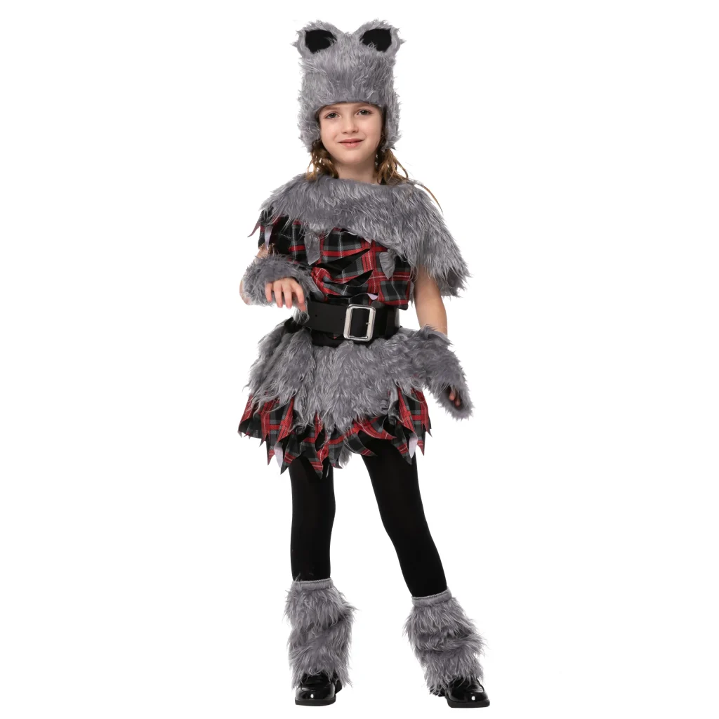 Girls Werewolf Halloween Costume