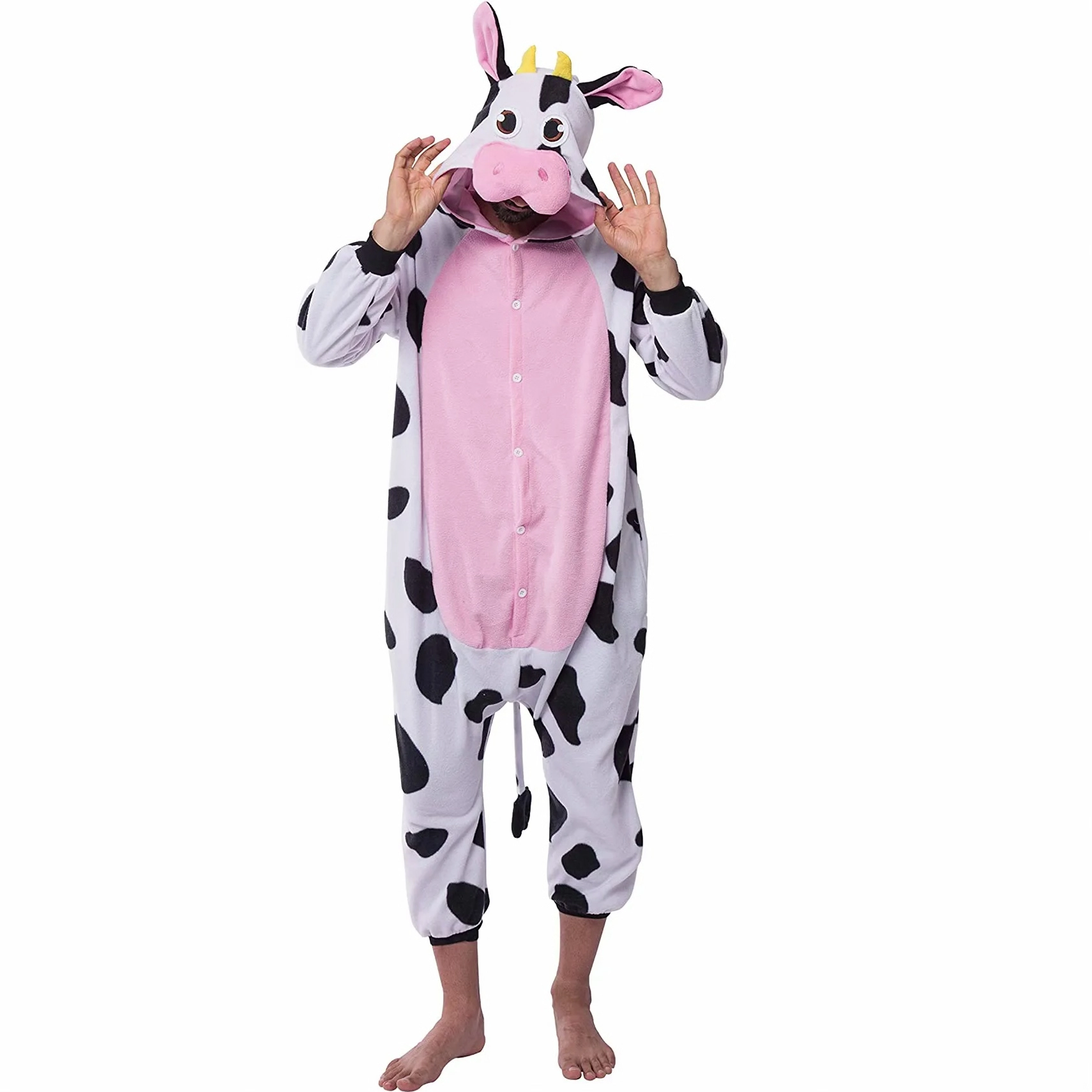 Cow matching halloween pajamas adult