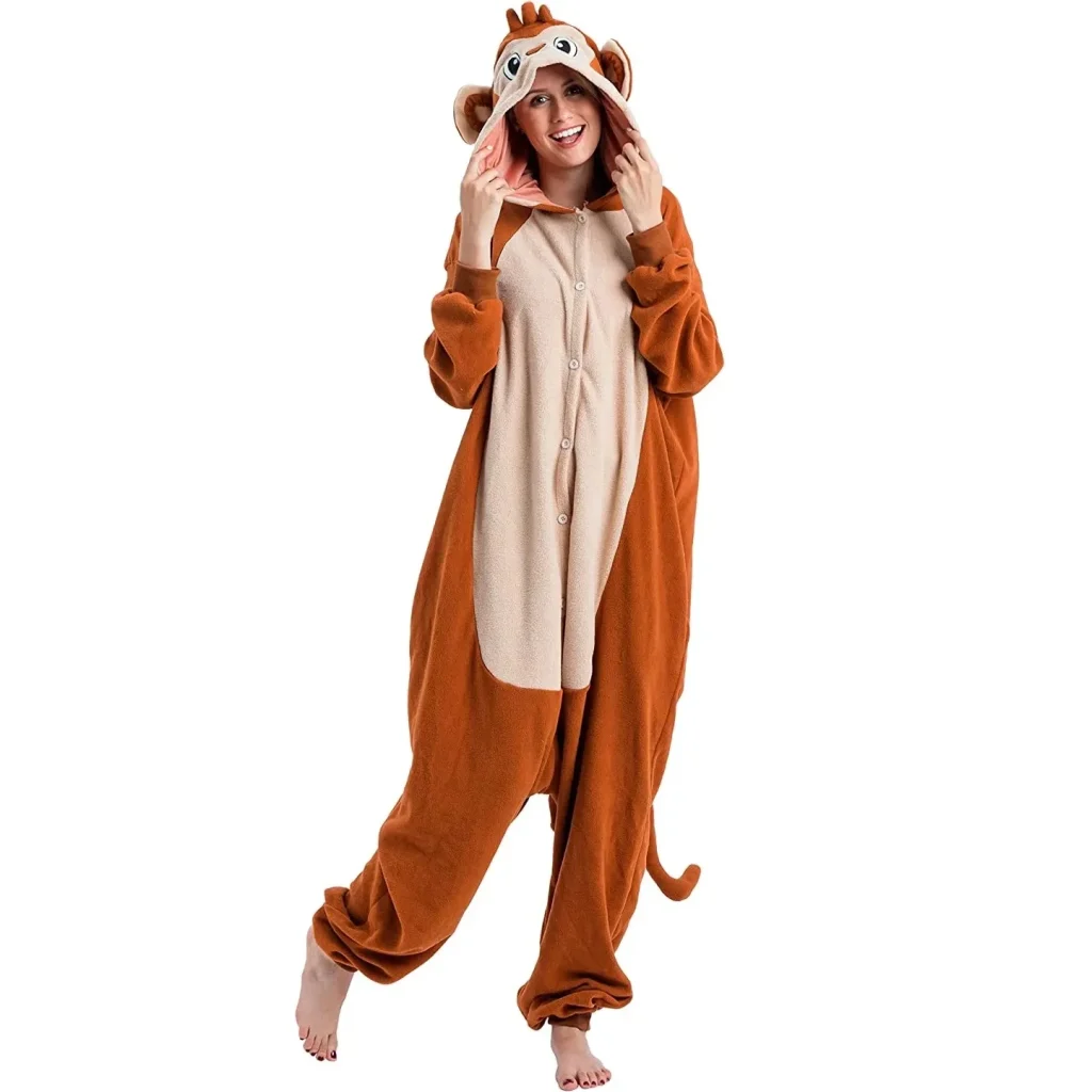 Adult monkey pajamas halloween costume