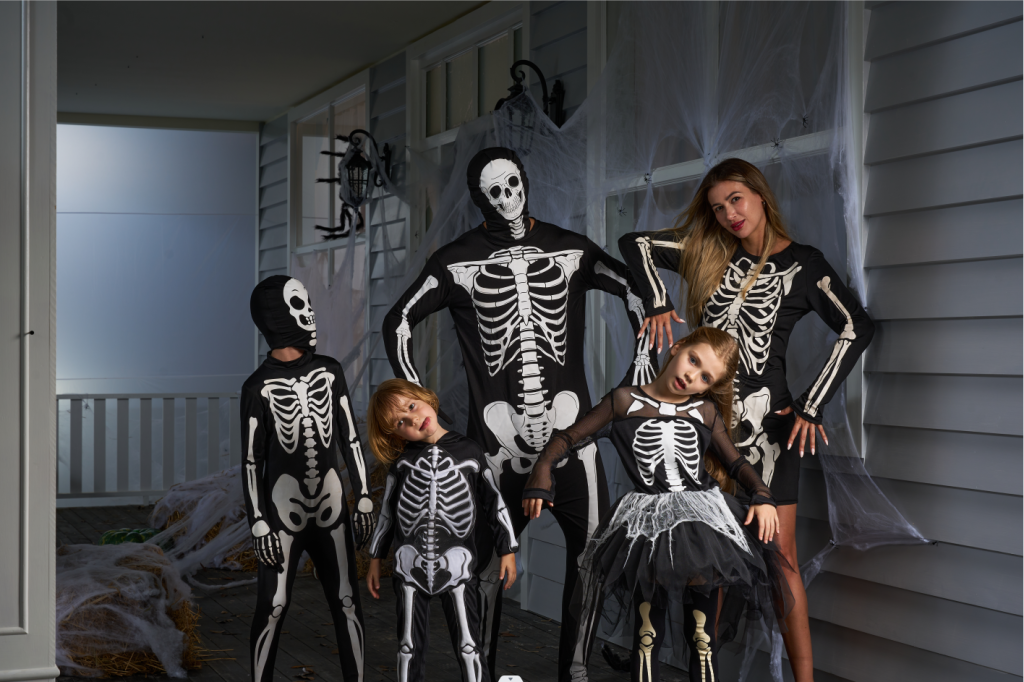 Skeleton Halloween Costumes for Groups