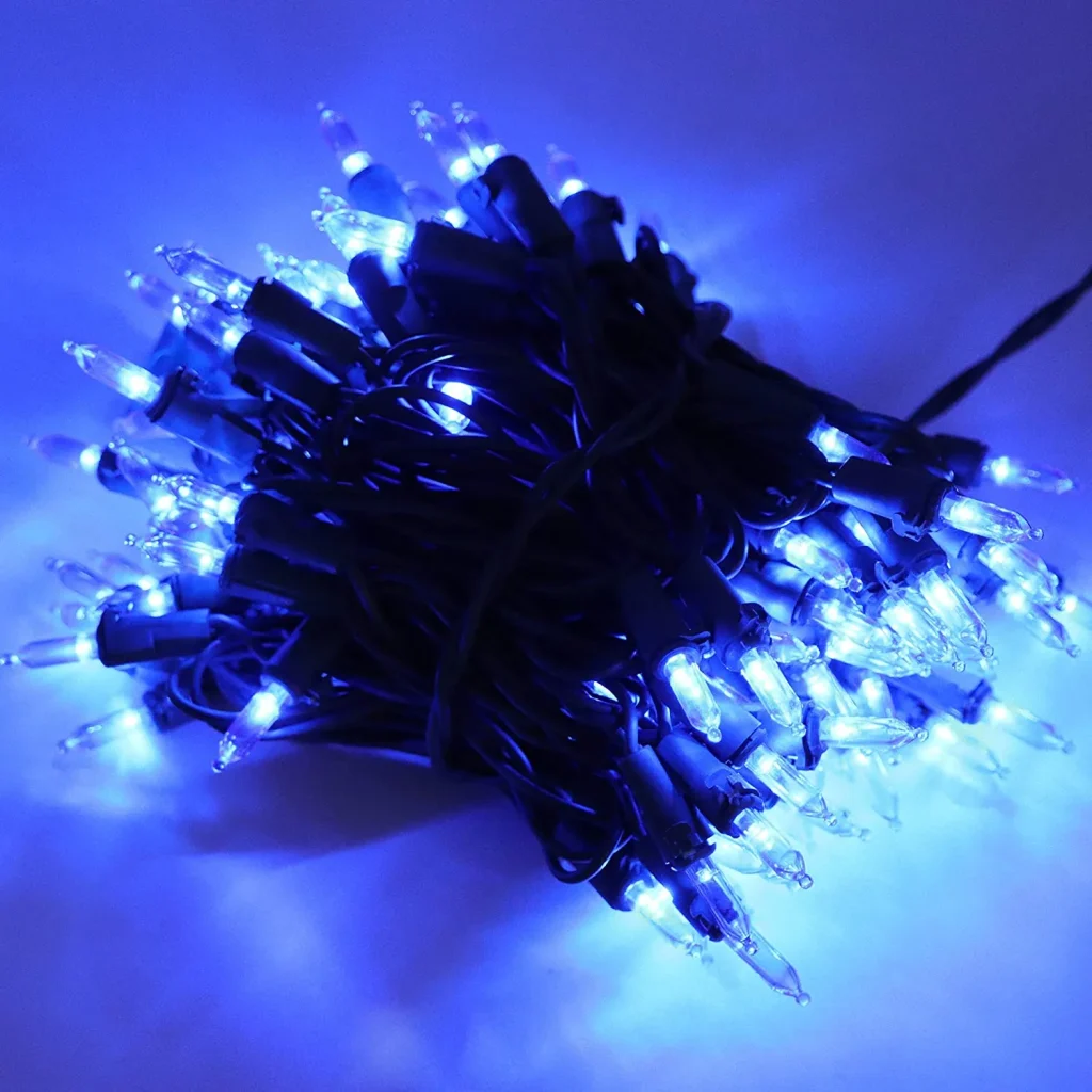 Blue led christmas decorative lights