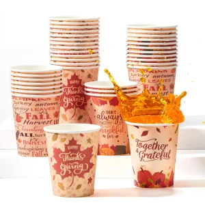 36 Pcs Thanksgiving Disposable Cups