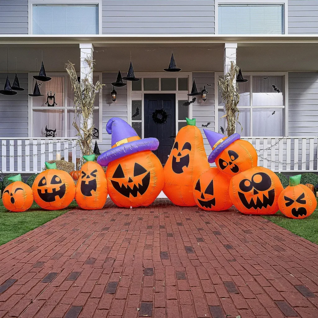 12.5ft Inflatable Pumpkin Giant Halloween Decorations