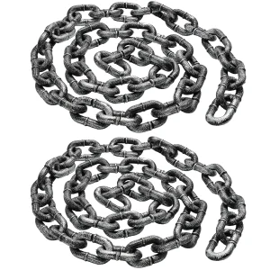 2 Packs Halloween 6ft Plastic Chains Props