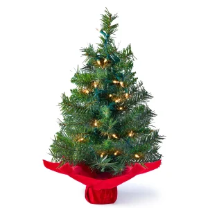 24″ Tabletop Mini Christmas Tree Pre lit