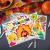 24Pcs Thanksgiving Turkey Coloring Placemats for Kids