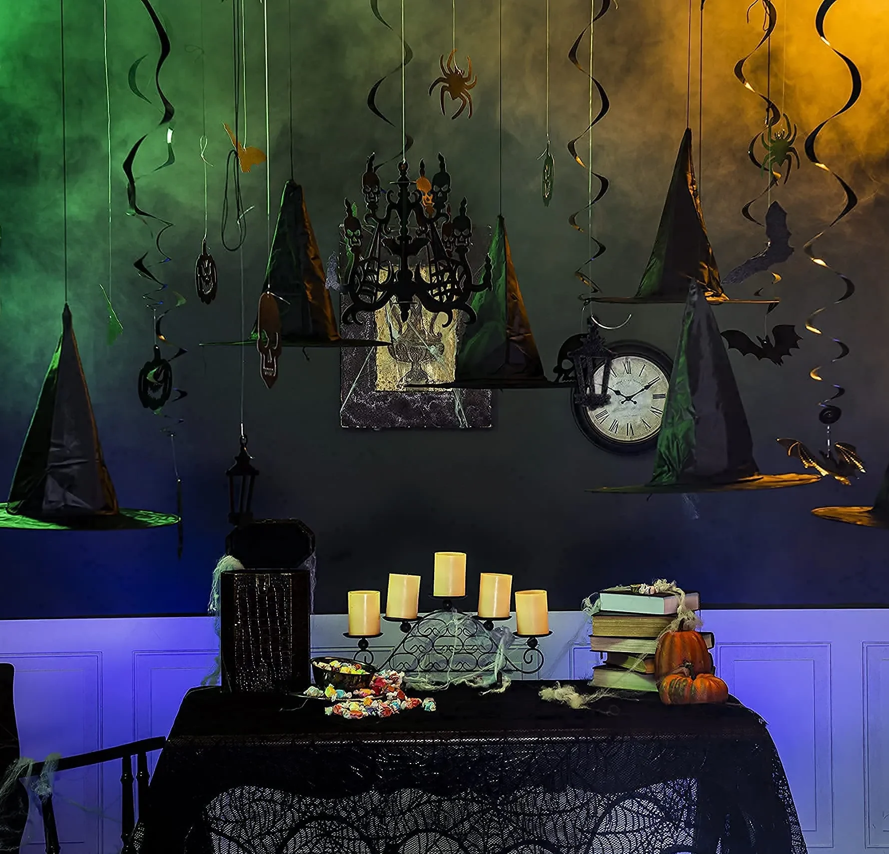 You are currently viewing Decorating for Halloween with Hanging Witch Hats