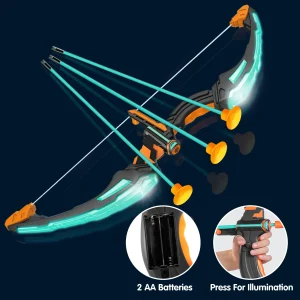2Pack Bow and Arrow Light Up Archery Toy Set