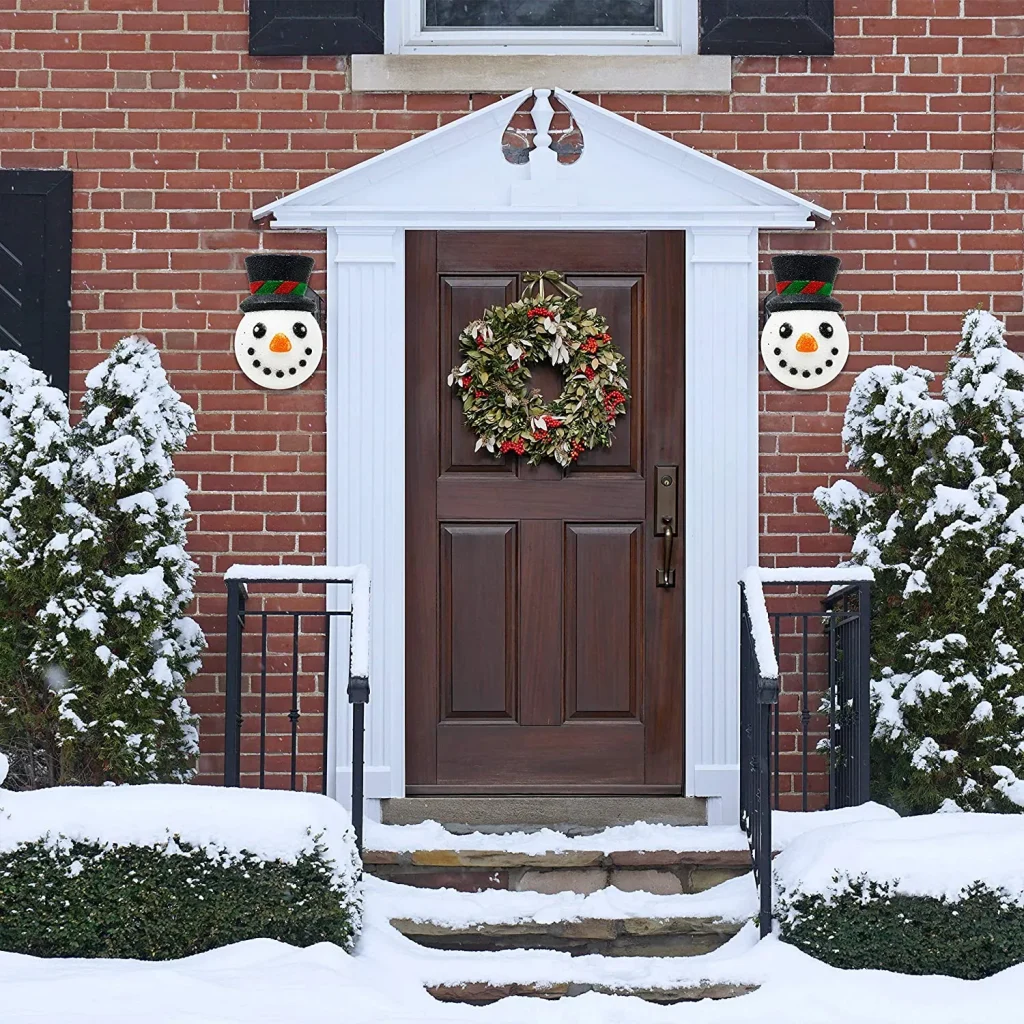 Snowman Light Christmas Porch Decorations