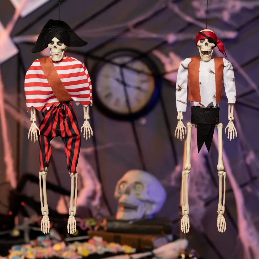Pirate Halloween Skeleton Decorations