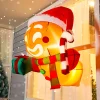 3.5ft Christmas Inflatable Gingerbread Man Broke Out from Window