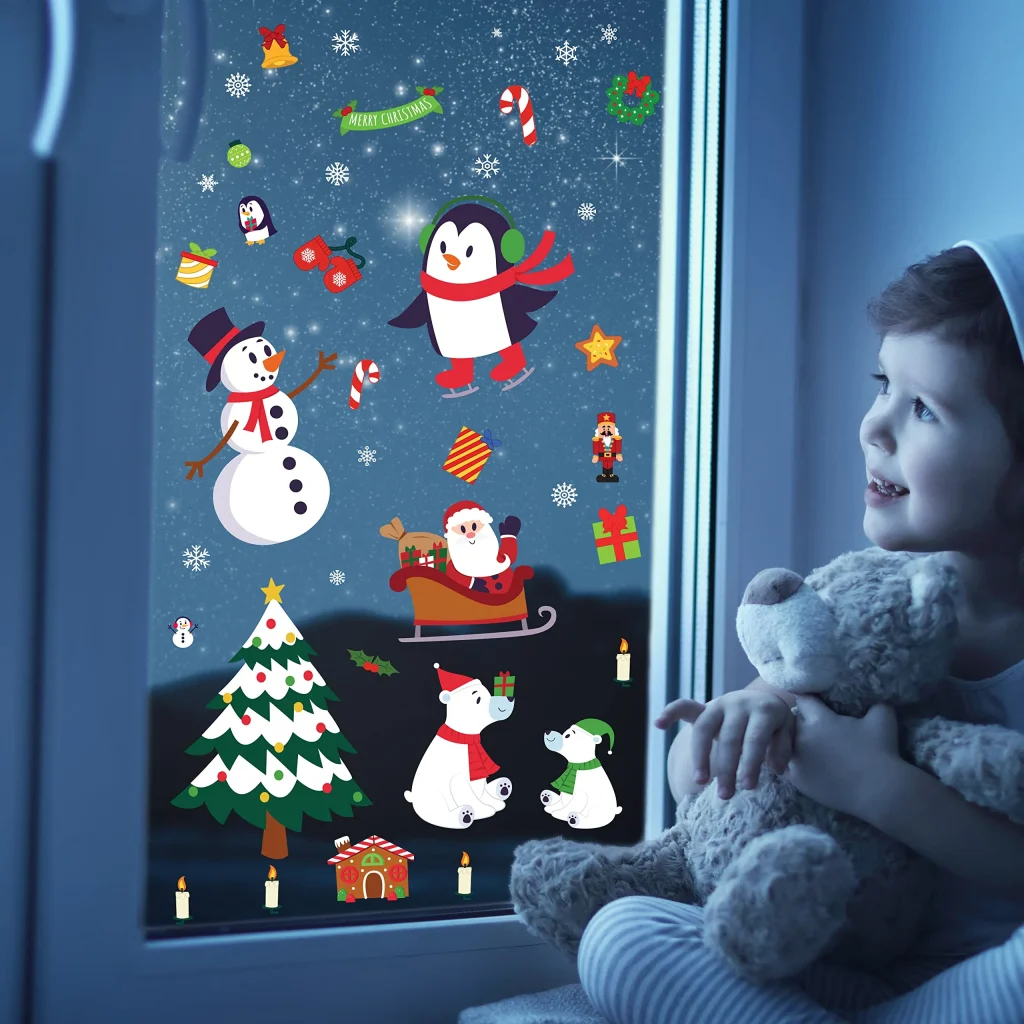 Christmas Characters Window Clings