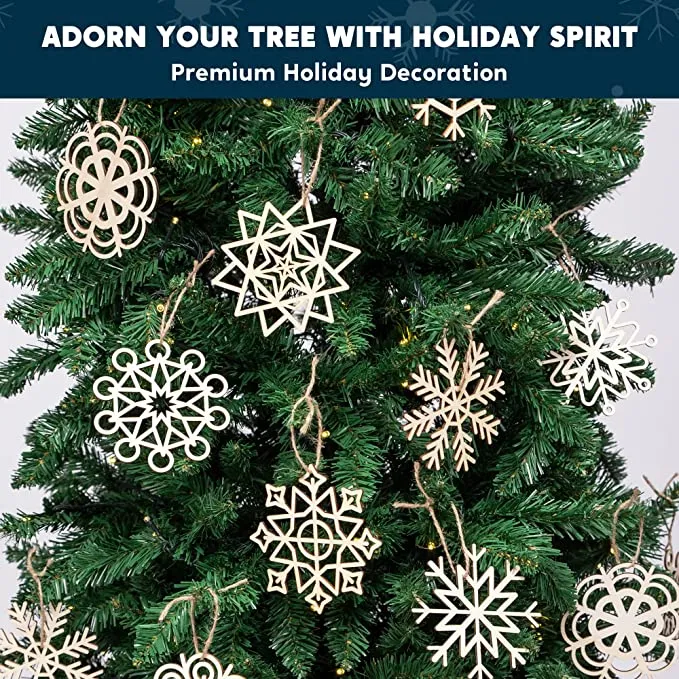 Wooden snowflake christmas decorating ideas