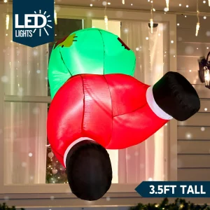 3ft Christmas Inflatable Santa Butt