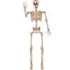 5.6ft Halloween Posable Life Size Skeleton Full Body Realistic Bones with Movable Joints (1)