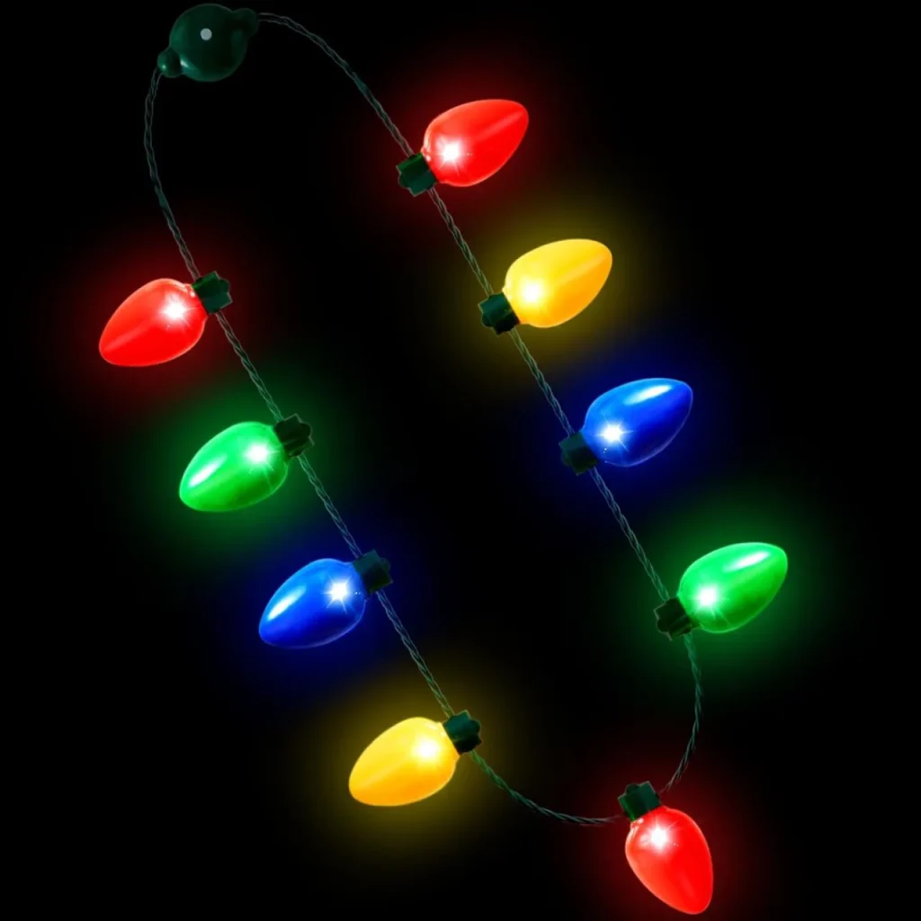 Holiday Home Christmas Light Bulb Necklace, 1 ct - Kroger