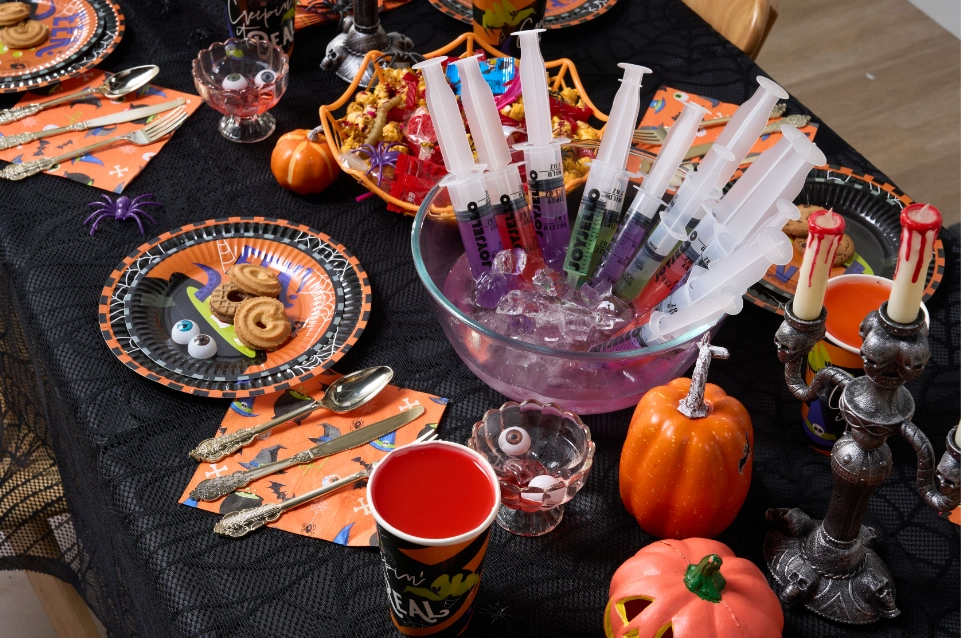 Table Settings for Halloween Kitchen Decoration