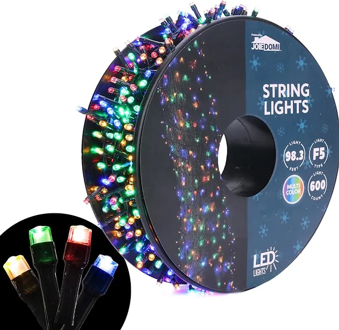 Cool white multicolor string lights