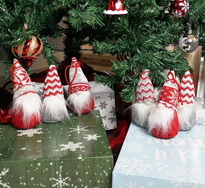 6pcs Plush Santa Gnome