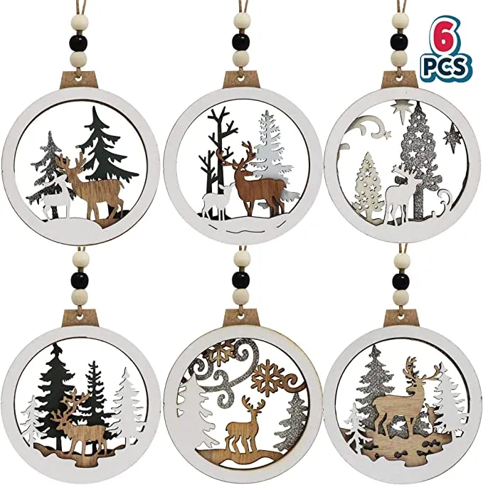 Hanging Reindeer Ornaments cheap christmas decorations 