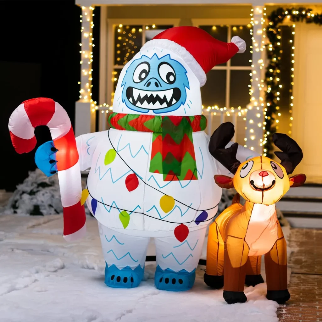 LED Inflatable Yeti Christmas Decoration