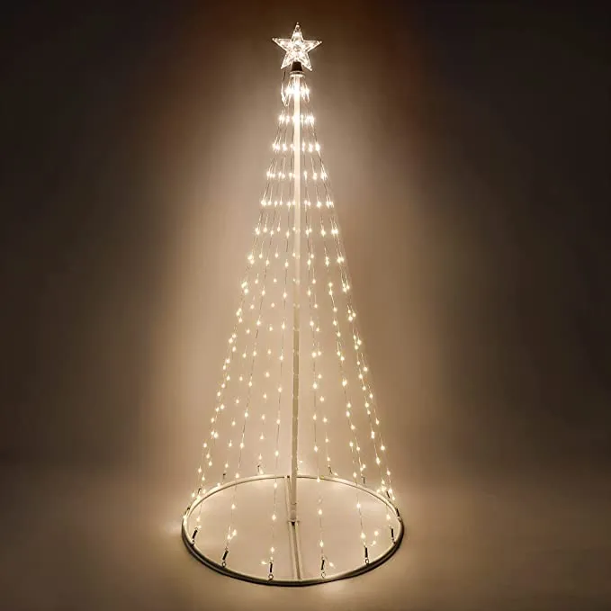 Animated LED Christmas Cone Tree Decoration