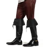 Black Pirate Boot Covers, Medieval and Renaissance