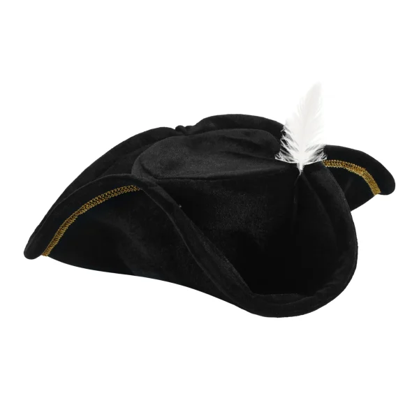 Adult Tricorn Pirate Hat Colonial Style Costume Accessories