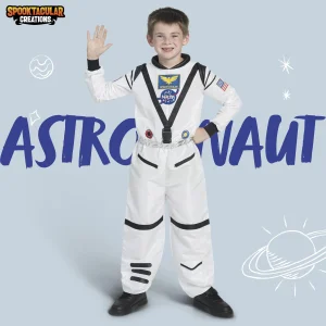 Kids Space Suit White Astronaut Costume