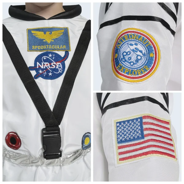Kids Space Suit White Astronaut Costume