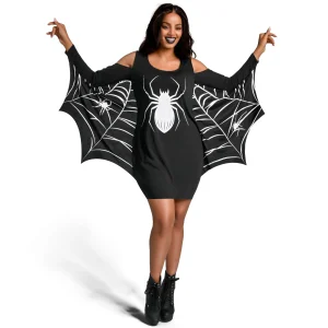 Womens Halloween Bat Wings Costume Dress