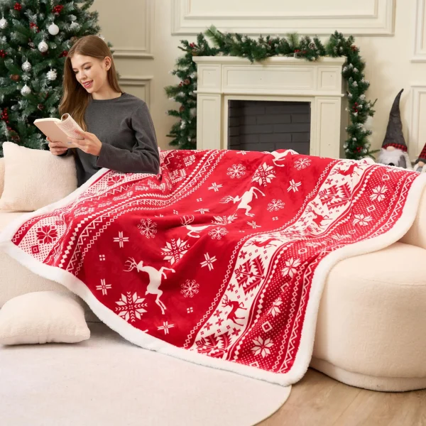 Christmas Throw Blanket Fleece for Couch