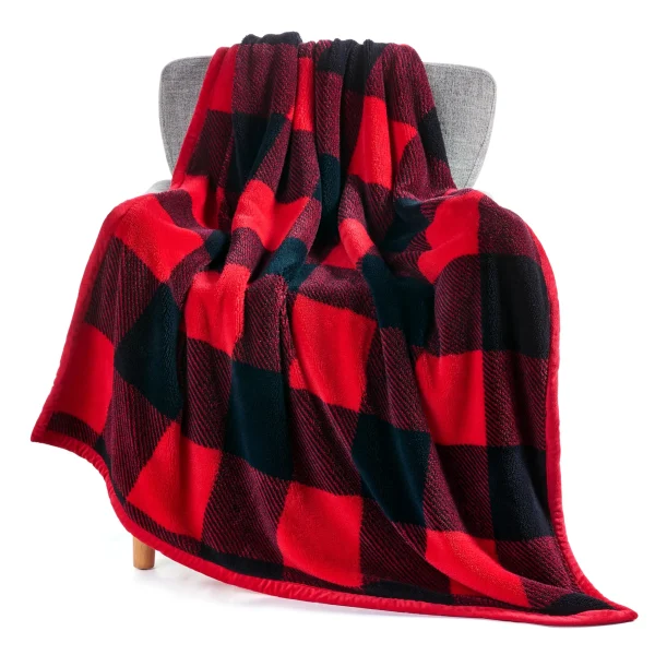 Christmas Throw Blanket for Couch, Fleece Sherpa Blankets