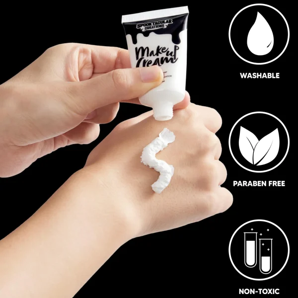 Halloween 1 Oz Water Based Cream White Face And Body Paint