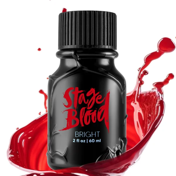 Halloween Fake Blood Makeup, 2 oz Stage Blood Bottle (2)