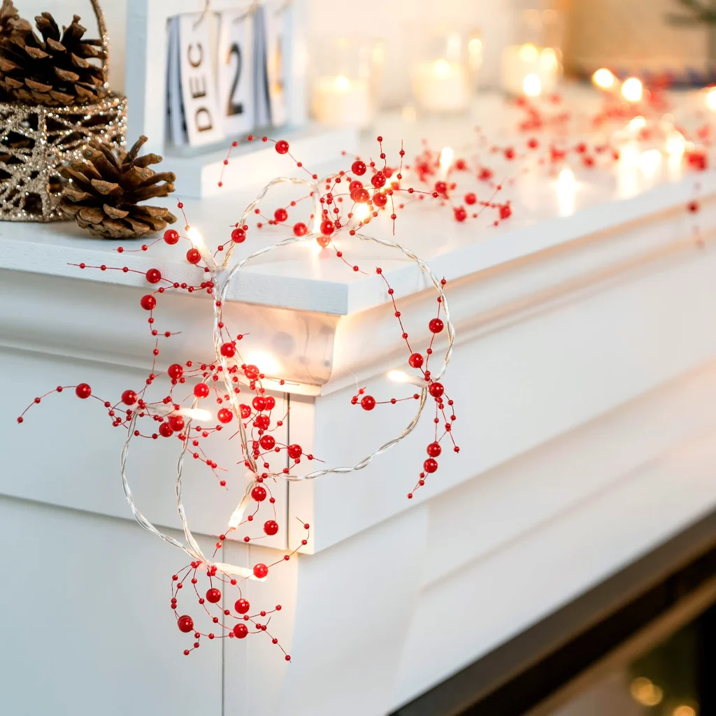 Pre-Lit Christmas House Decorations Garland 10ft