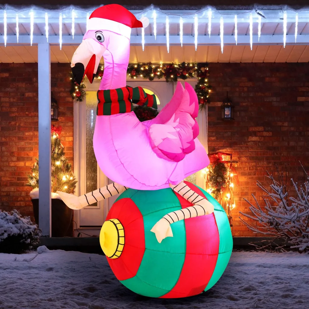 Christmas Inflatable Flamingo