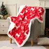 Christmas Throw Fleece Blanket for Couch