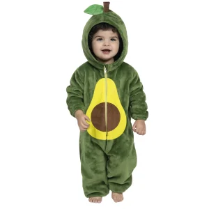 Unisex Baby Avocado Romper Green Fruit One-piece Pajama