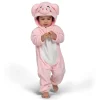 Unisex Baby Piggy Outfit Pink Animal Costume One-piece Pajama