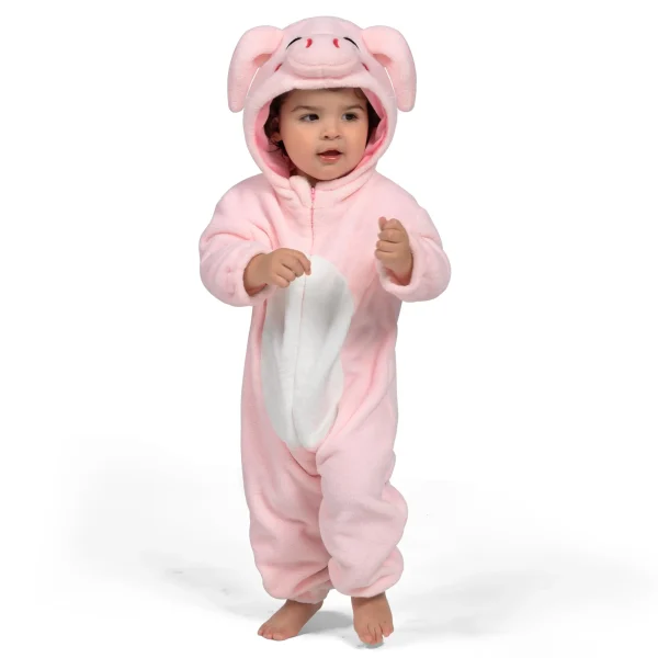 Unisex Pink Baby Piggy Jumpsuit Animal Costume