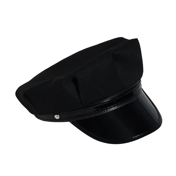 Universal Black Chauffeur Hat for Adults